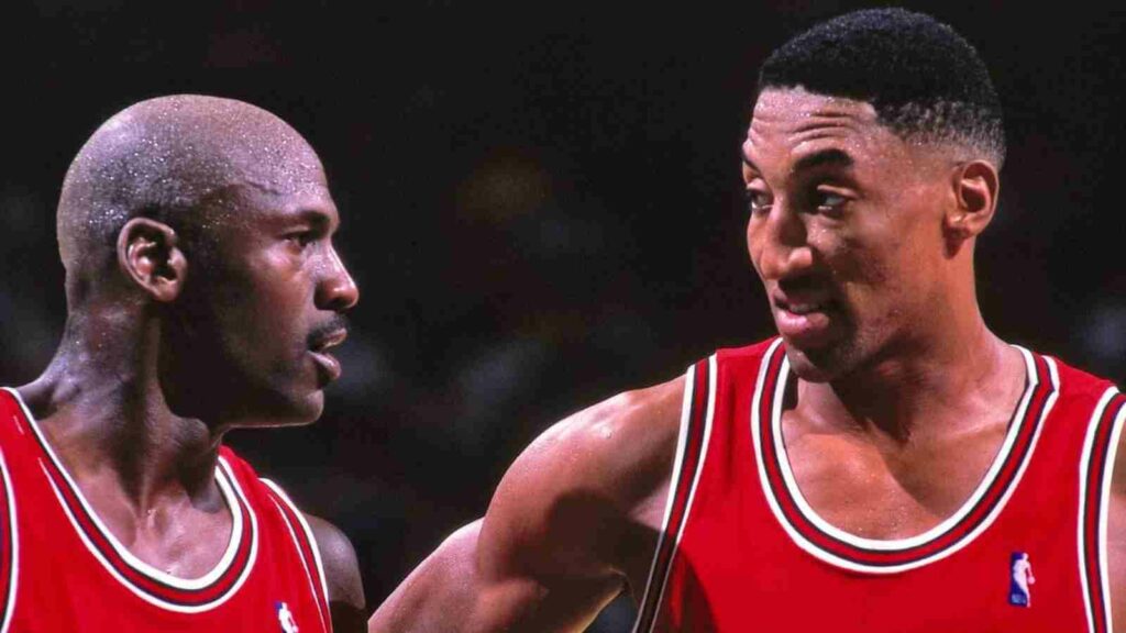 Michael Jordan and Scottie Pippen