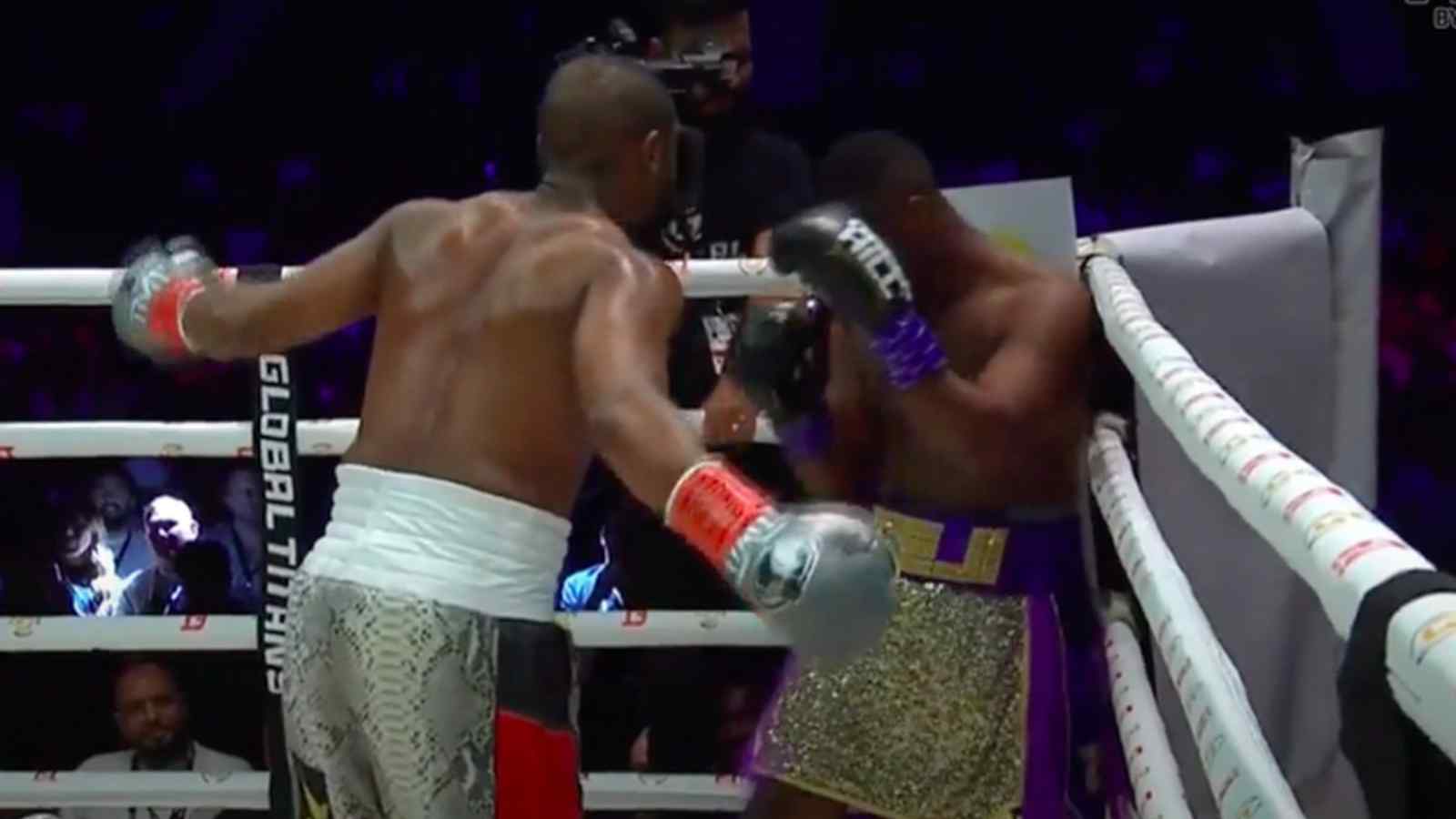 “For fun and money” – Fans react to Floyd Mayweather’s WEIRD DANCE inside the ring against YouTuber Deji