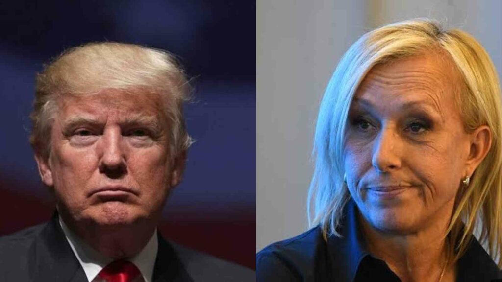 Donald Trump and Martina Navratilova - FirstSportz