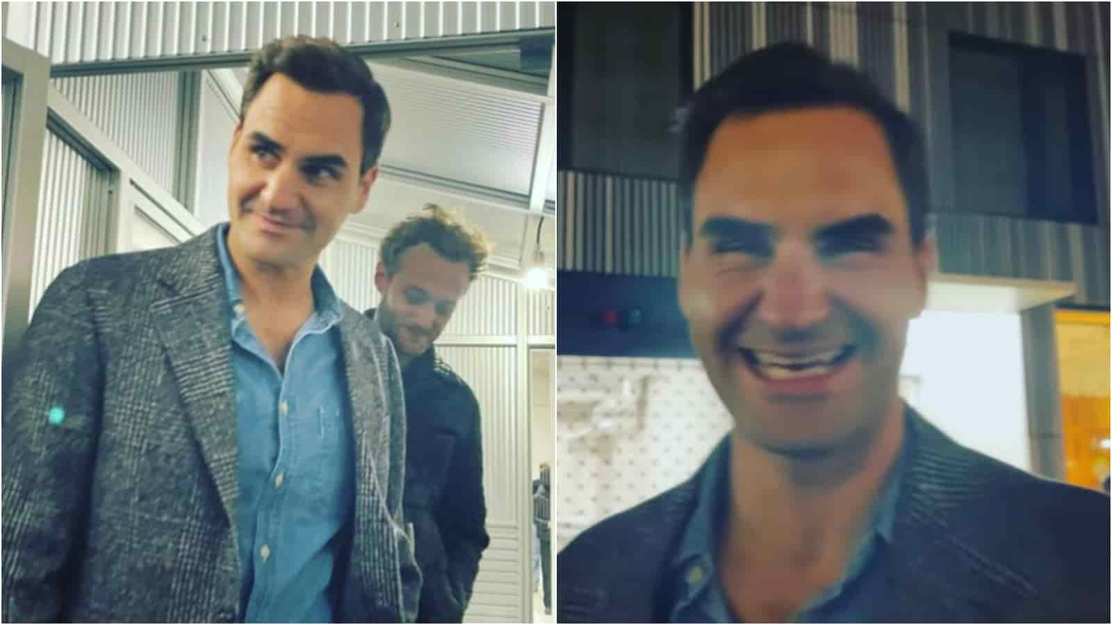 WATCH: Roger Federer spotted at an exhibition event in Berlin