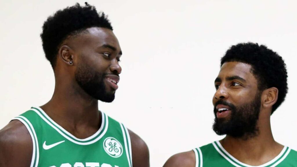 Kyrie Irving and Jaylen Brown