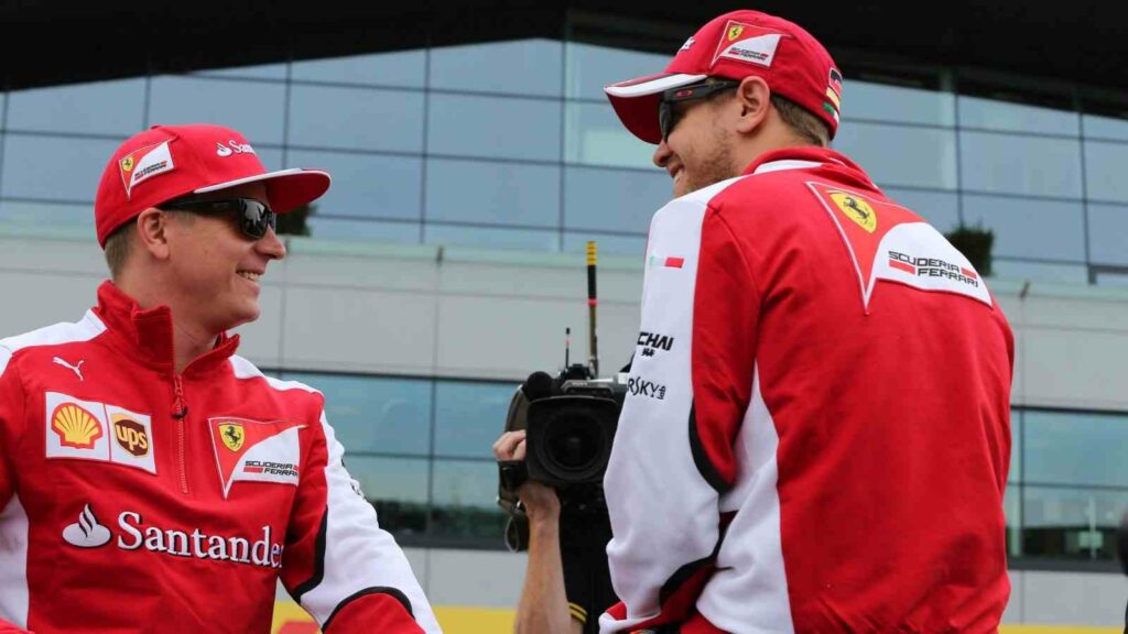 Kimi Raikkonen and Sebastian Vettel at the 2015 British Grand Prix weekend (IMAGO / Crash Media Group)