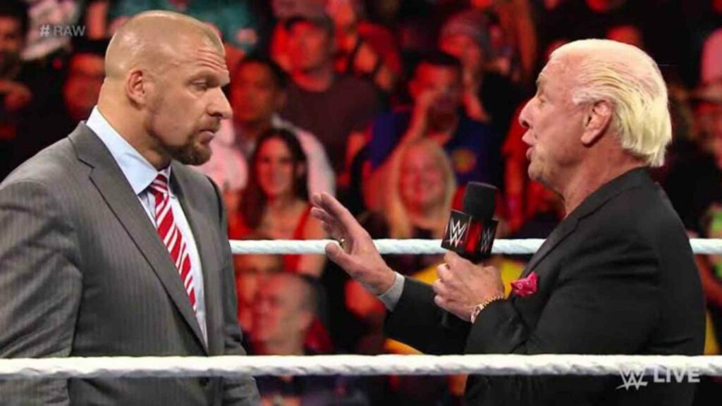 Triple H and Ric Glair in WWE (Image Credits- Wrestling Edge)