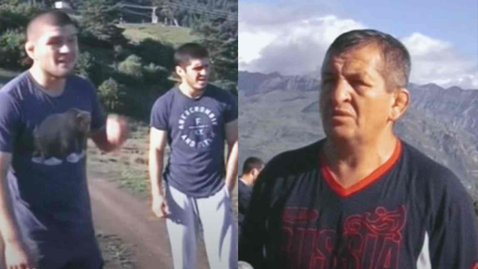 WATCH: Rare video of Khabib Nurmagomedov’s father training Islam Makhachev at 1750 meters above sea-level