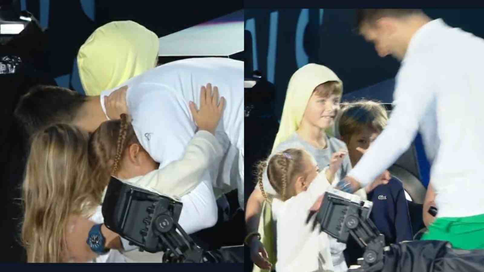 WATCH: “Celebrating with the best audience” Fans relish Novak Djokovic’s sweet celebration with his kids after the win at the 2022 ATP Finals against Andrey Rublev