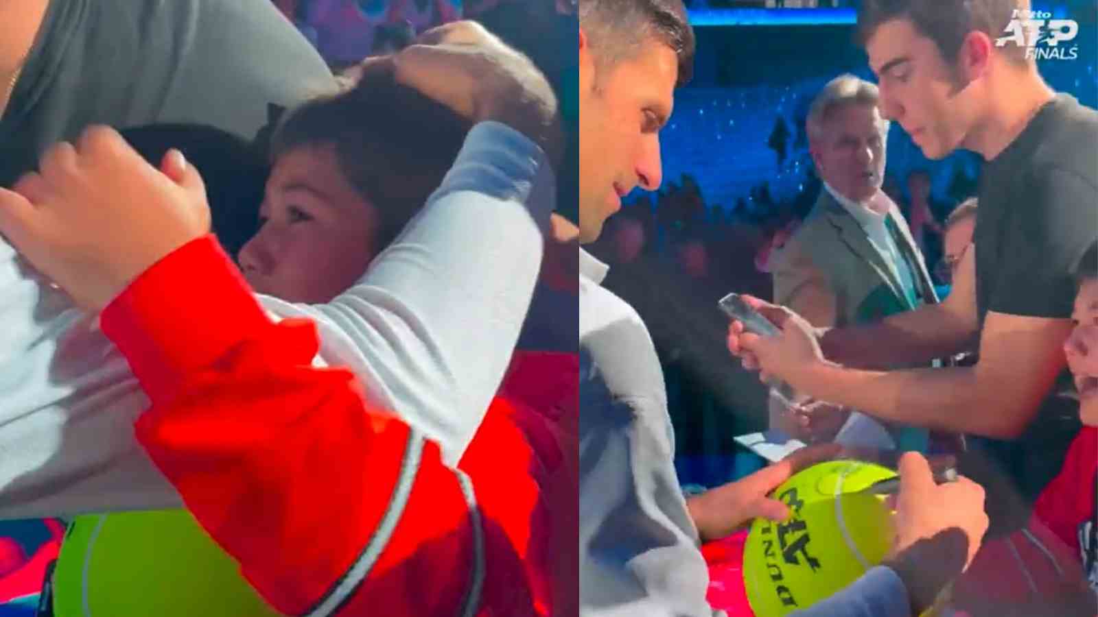 WATCH: Novak Djokovic hugs and comforts a young fan who broke down upon receiving the Serb’s autograph