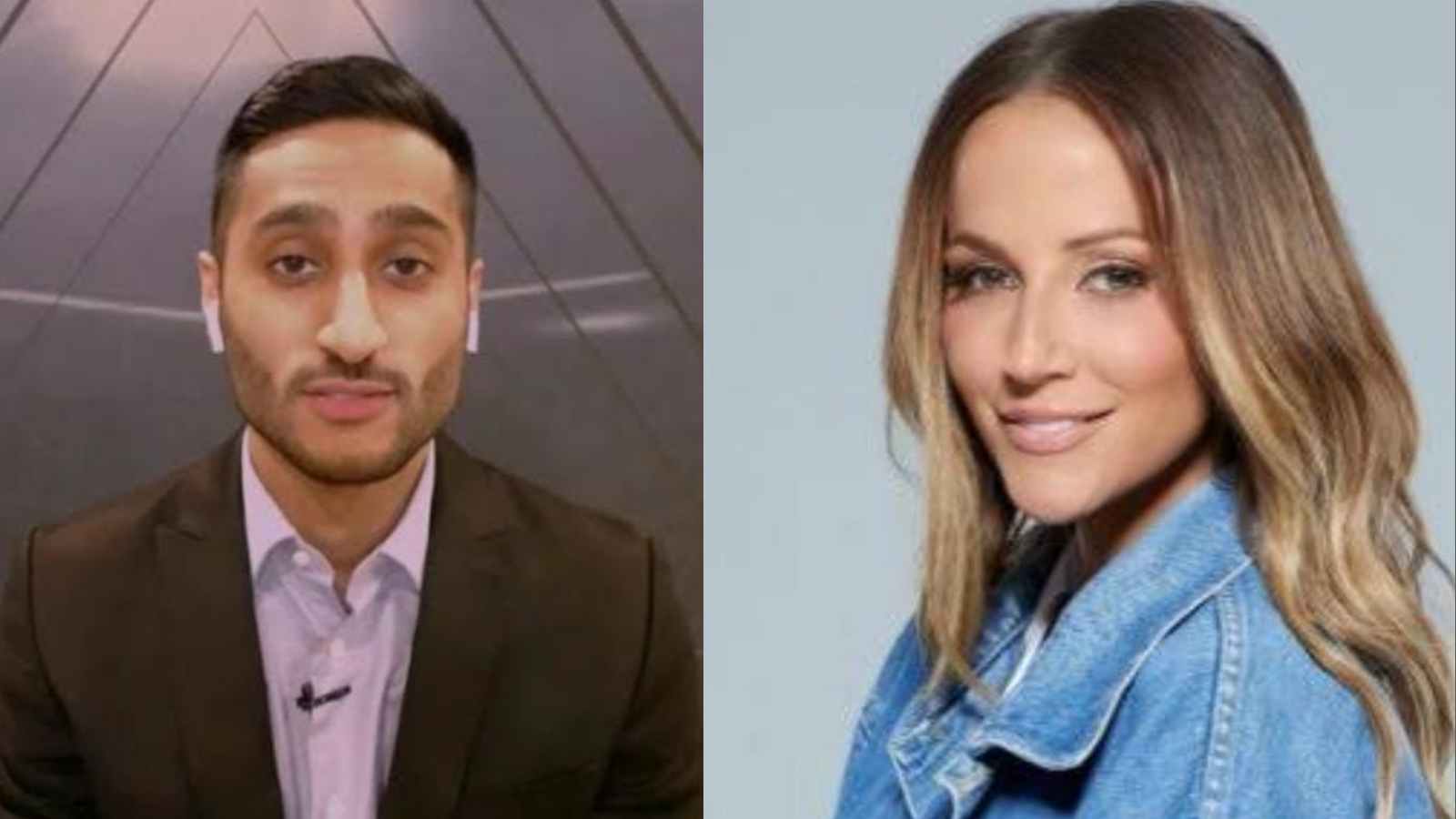 Kay Adams appears to playfully flirt with NBA insider Shams Charania