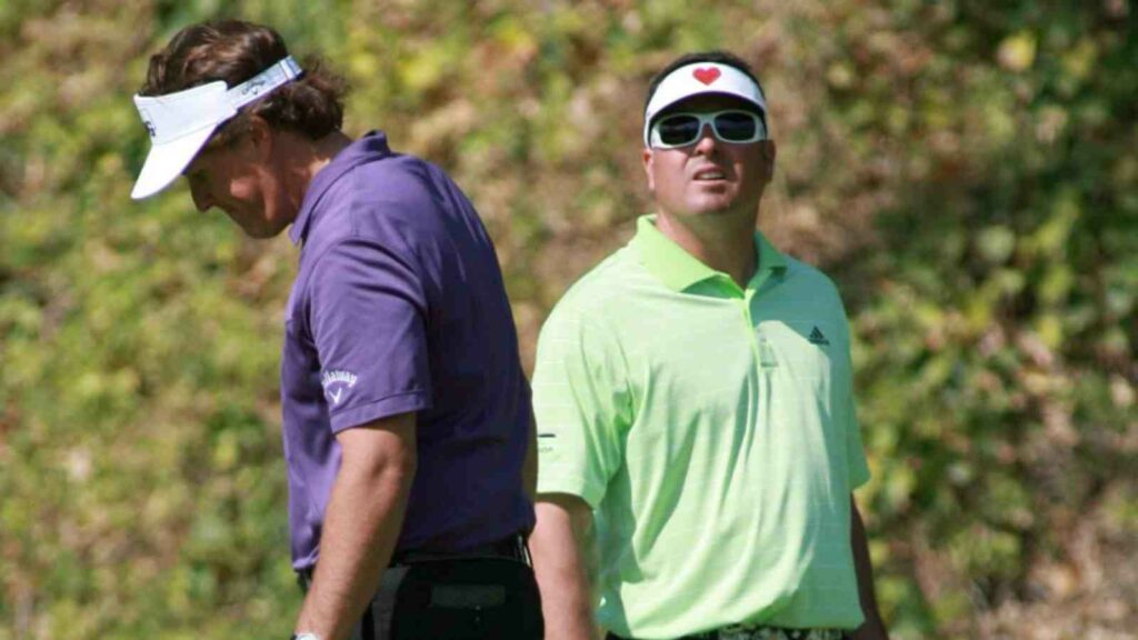 Phil Mickelson and Pat Perez