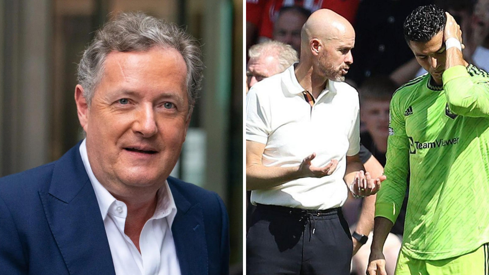 “Won nothing outside of Holland”- Piers Morgan defends Cristiano Ronaldo after lashing out at Manchester United boss Erik ten Hag