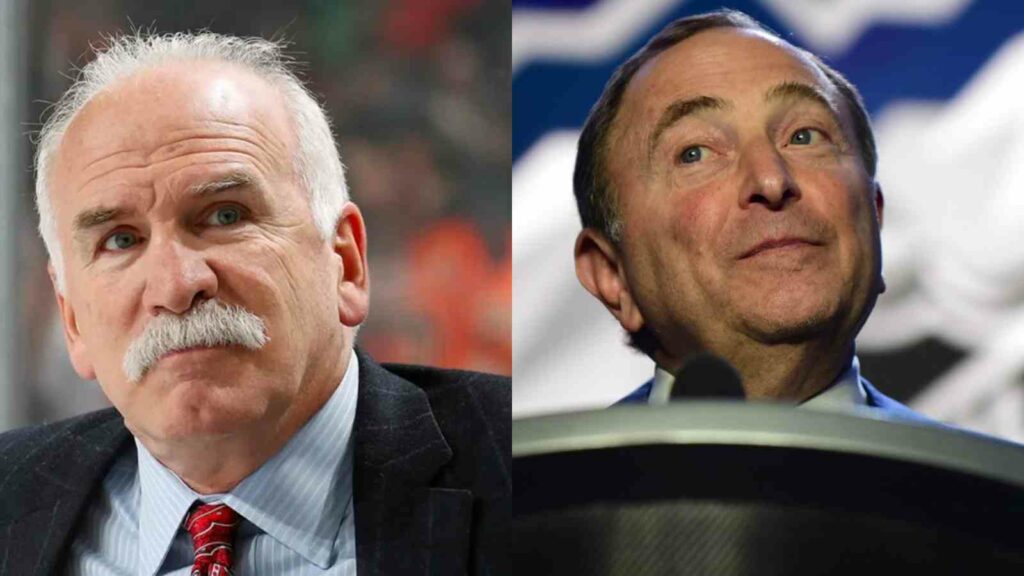 Joel Quenneville and Gary Bettman