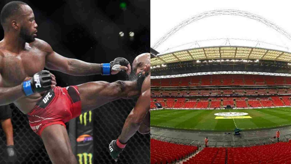 Leon Edwards vs Kamaru Usman III (L,R) is set to happen in Wembley next year