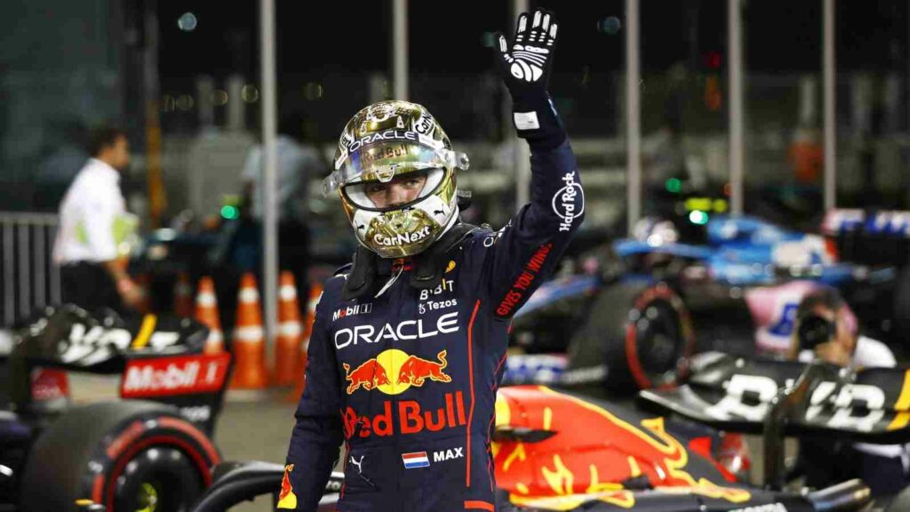 Max Verstappen after sealing pole position at the Abu Dhabi GP (IMAGO / Motorsport Images)