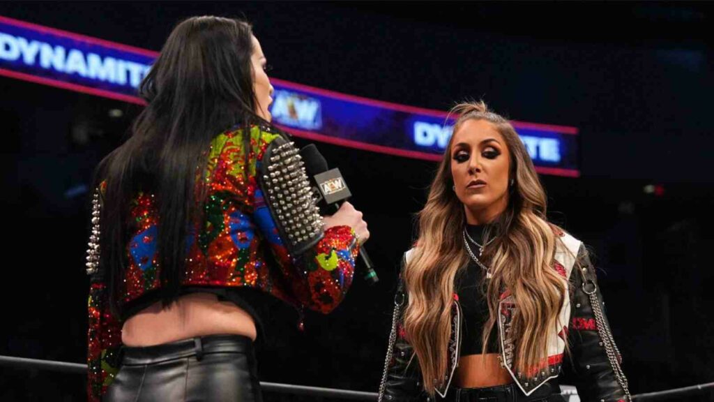 Saraya and DMD Britt Baker on AEW Dynamite