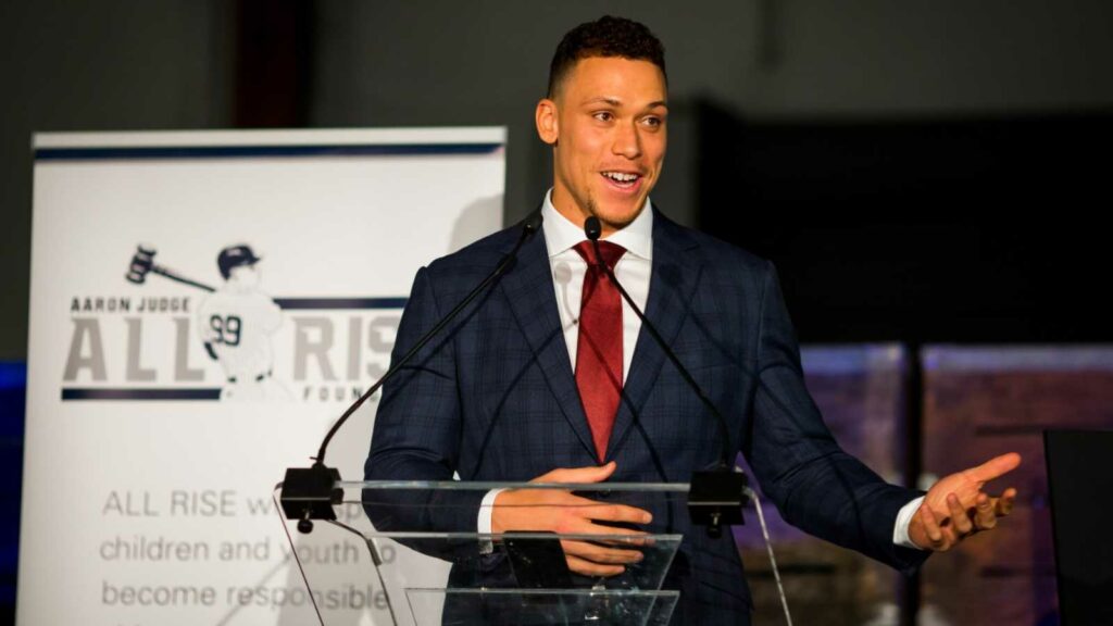 Aaron Judge at All Rise Foundation Gala