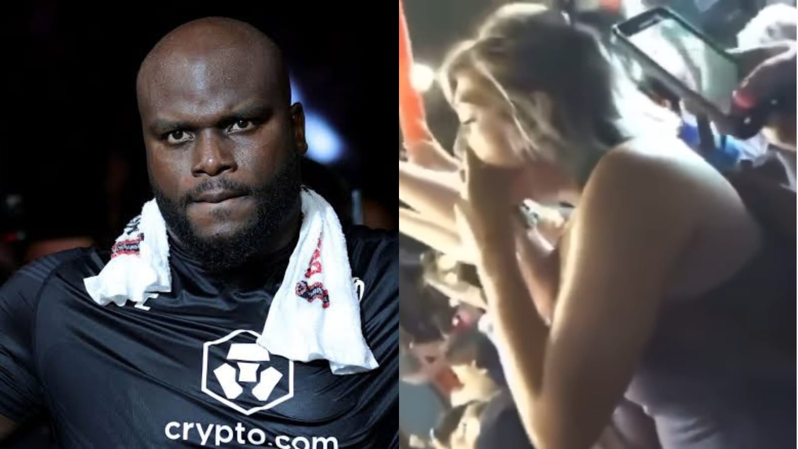 Watch: Derrick Lewis records woman “lacking” inside the stadium during an MLB match