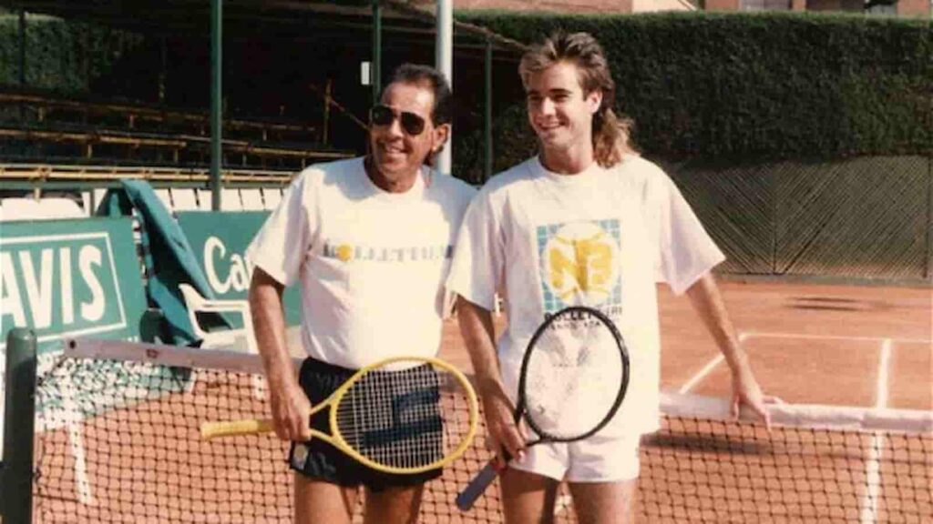 Nick Bollettieri and Andre Agassi