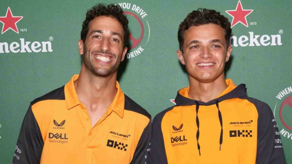 Lando Norris bid farewell to his teammate Daniel Ricciardo in an emotional message