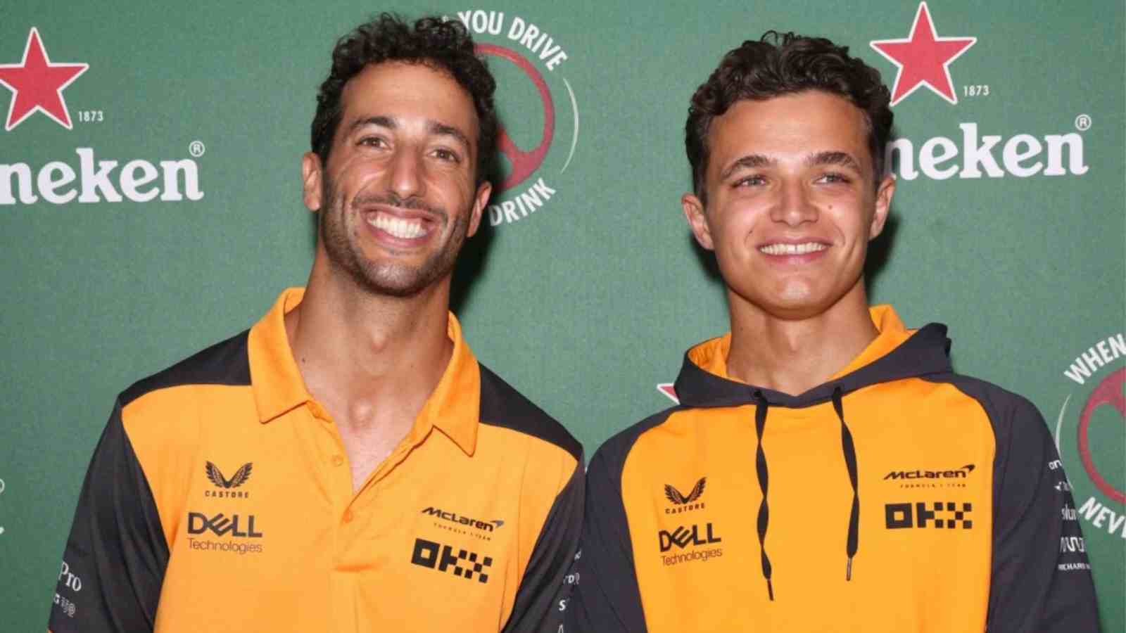 “You’re a legend” – Lando Norris bids goodbye to teammate Daniel Ricciardo in a heartfelt message as the Aussie leaves McLaren