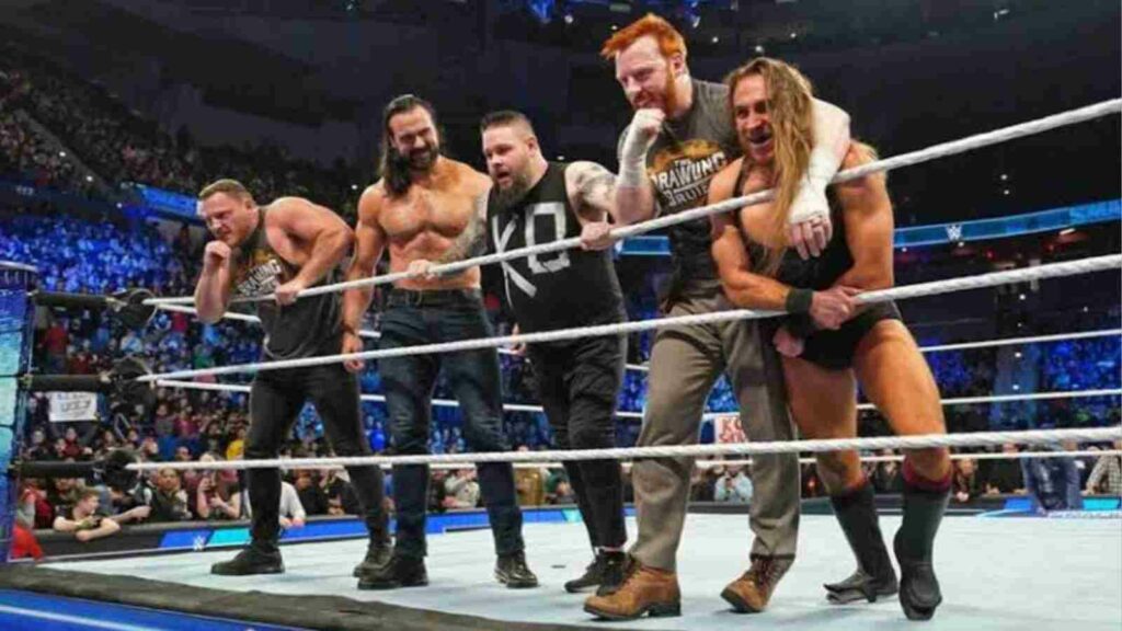 Drew McIntyre and Kevin Owens with The Brawling Brutes on thsi past Week's SmackDown. (Image Credits- Republic World)