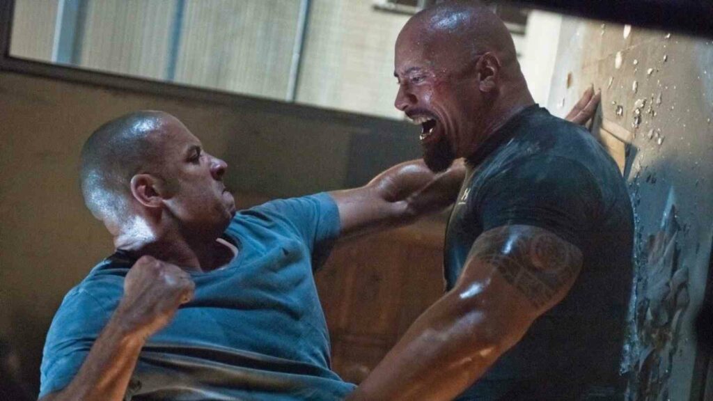 Dwayne Johnson and Vin Diesel