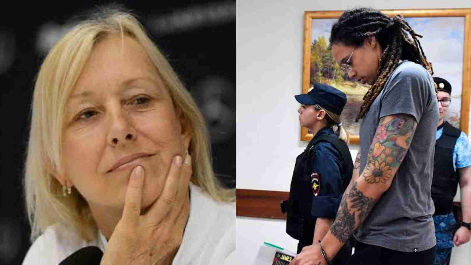 Martina Navratilova shows her concerns for Brittney Griner’s poor conditions in the Russian prison