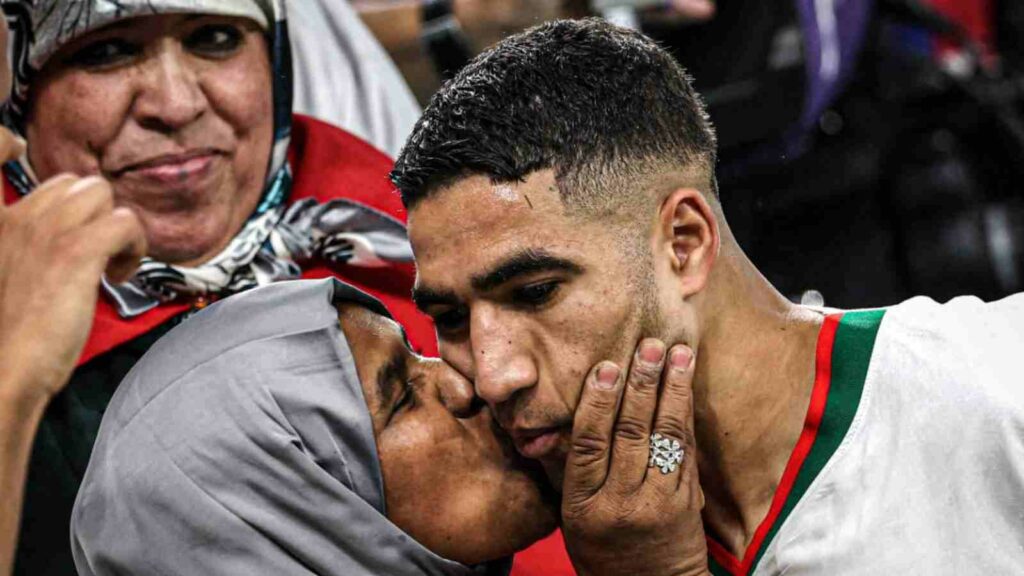 Morocco star Achraf Hakimi at the FIFA World Cup