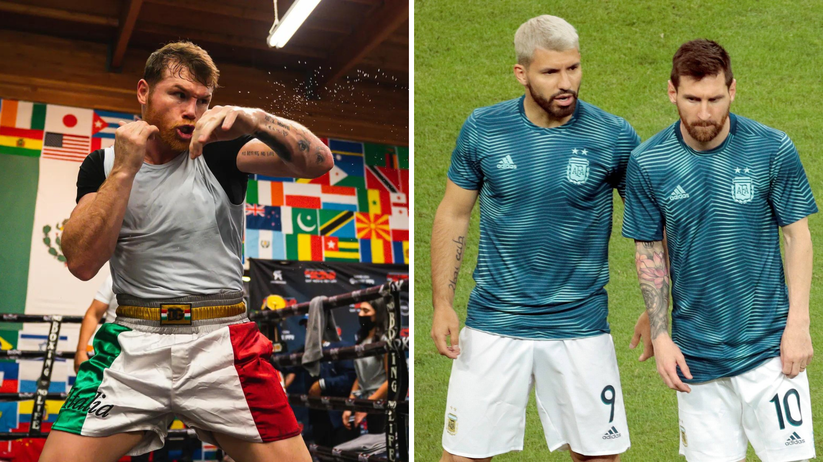 “Don’t look for excuses or problems; surely you don’t know about soccer,” Sergio Aguero calls out super middleweight champion Canelo Alvarez for threatening Lionel Messi