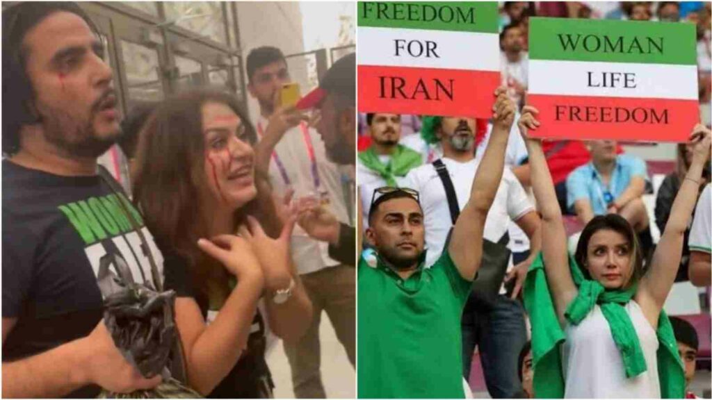 Iranian couple attacked at the 2022 FIFA World Cup