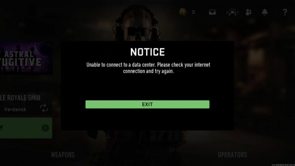 How to Fix the ‘Unable to Connect to a Data Center’ error in Call of Duty Warzone Mobile
