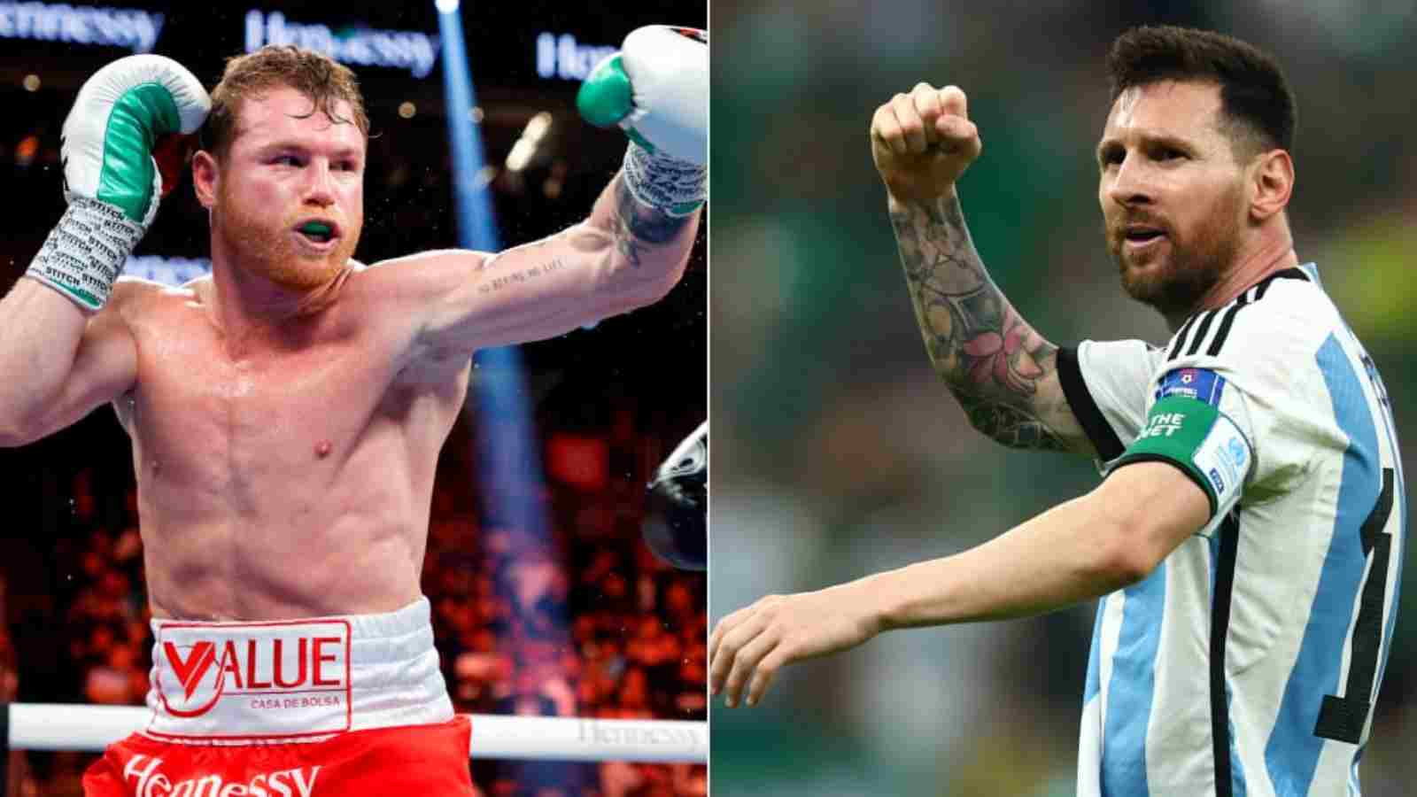 “I got carried away”- Boxing champion Canelo apologizes to Lionel Messi after Mexican flag controversy