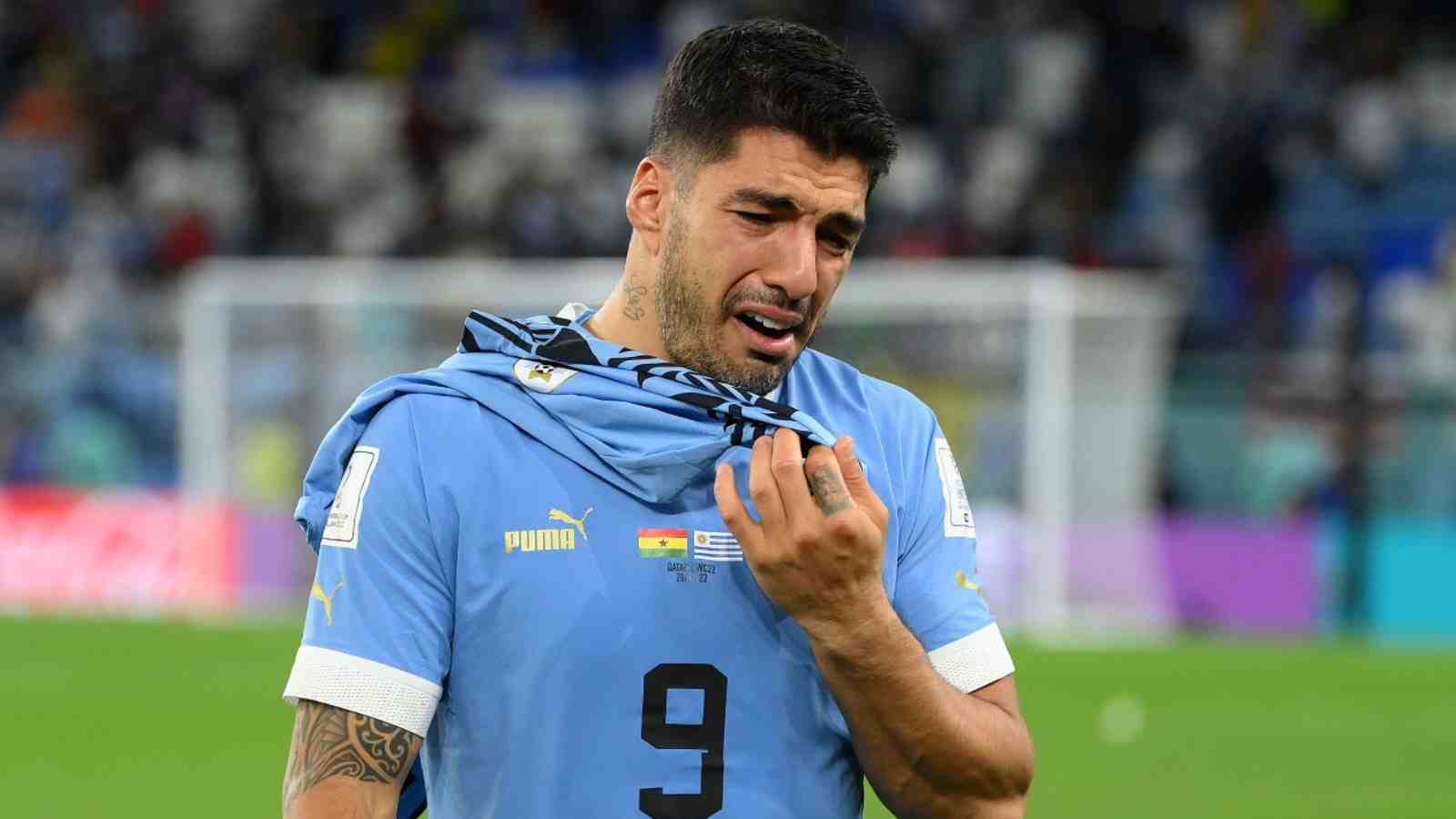 “F*ck Luis Suarez”- Fans react as Uruguay fails to qualify for 2022 FIFA World Cup knockout stage