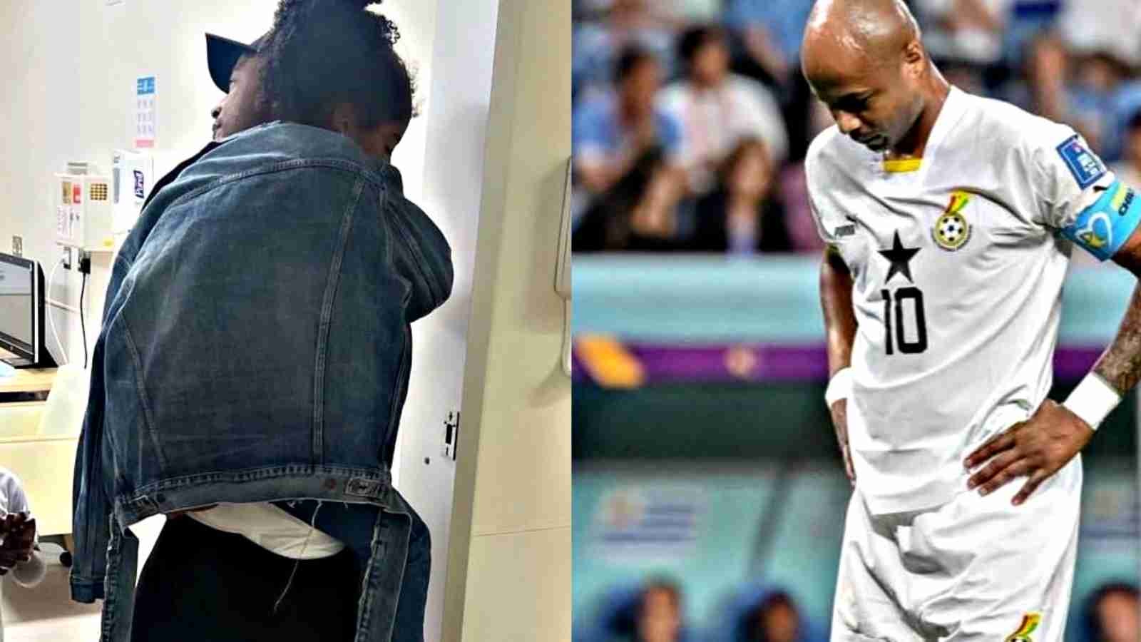 Ghana captain’s daughter hospitalized as she collapses seeing her father’s penalty miss against Uruguay in the 2022 FIFA World Cup