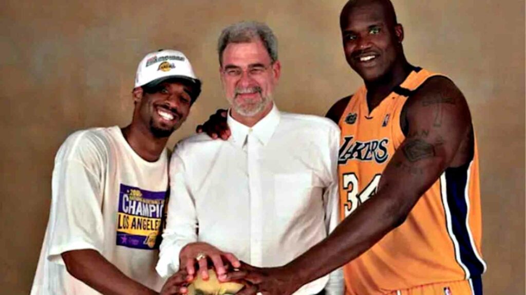  Kobe Bryant, Phil Jackson and Shaquille O'Neal