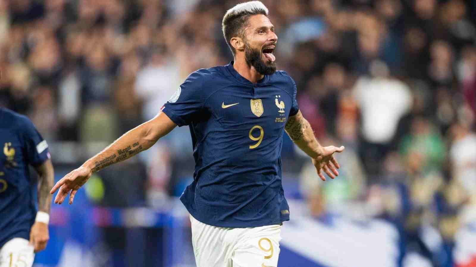 “Better striker overtakes worse striker”- Fans react as Olivier Giroud overtakes Thierry Henry to become France’s leading goal scorer