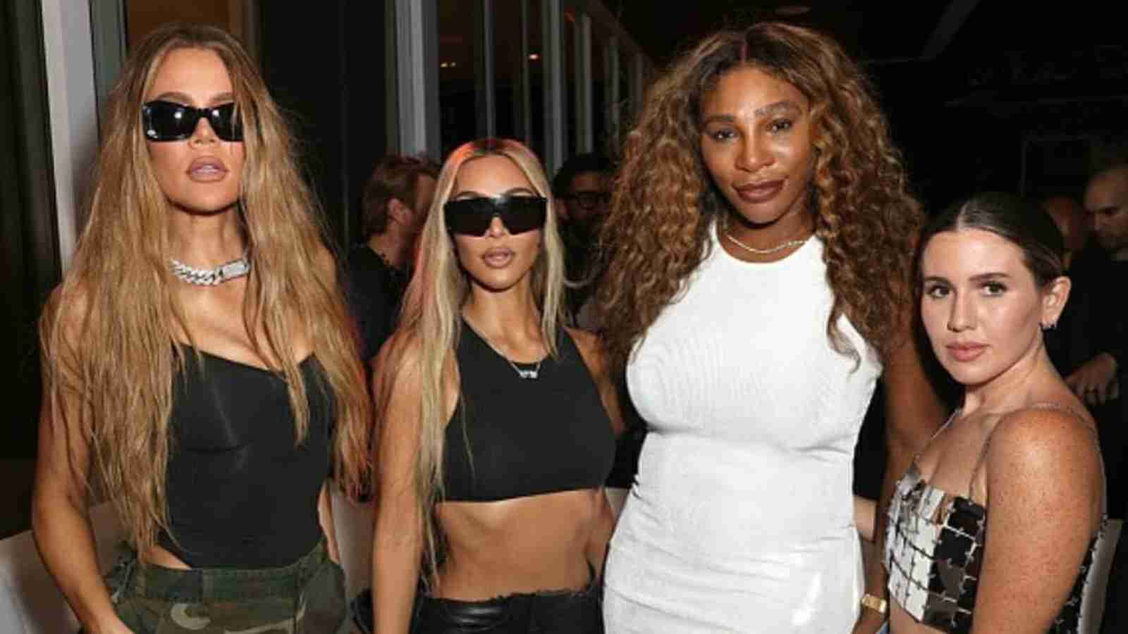 Serena Williams turns up her glam quotient partying with the Kardashian sisters in Miami