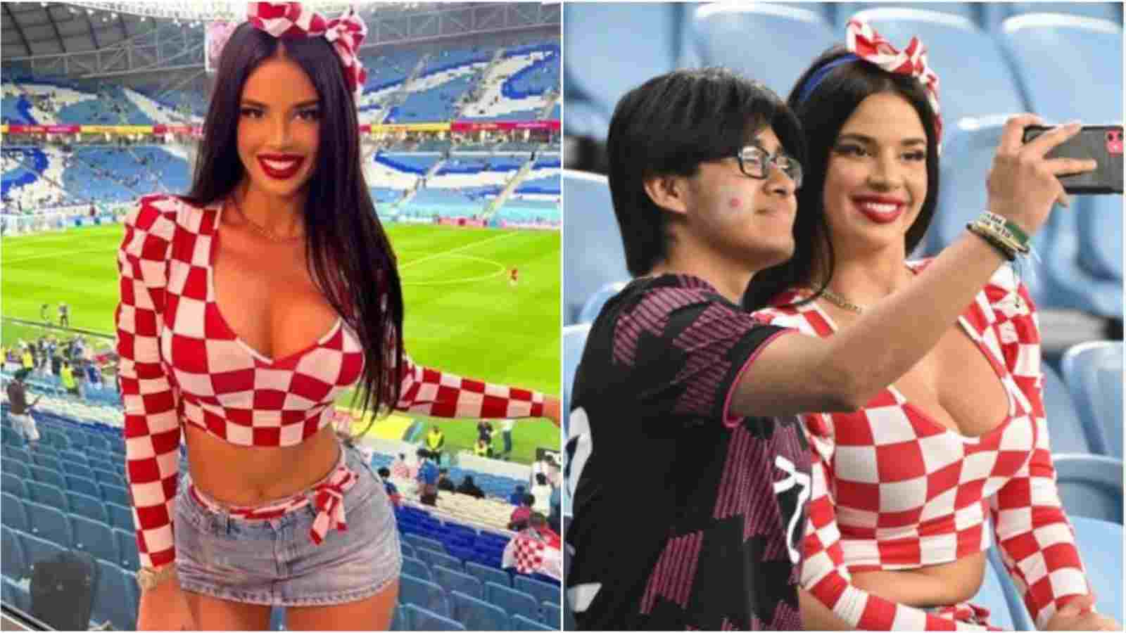 Renowned model Ivana Knoll yet again makes headlines during the R-16 fixture between Japan and Croatia in the 2022 FIFA World Cup