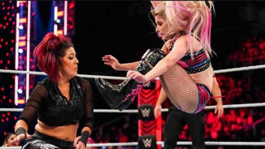 Bayley vs. Alexa Bliss on an edition of RAW in September (Image Credits- Bleacher Report)