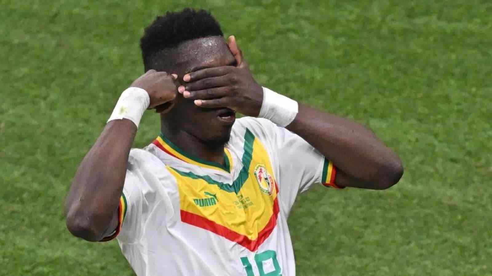 Senegal’s Ismaila Sarr celebrates his goal with a protesting gesture against world’s disregard for ongoing atrocities in Africa at 2022 FIFA World Cup