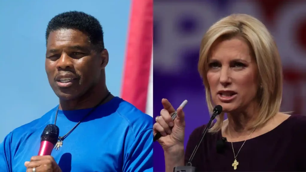 Herschel Walker and Laura Ingraham