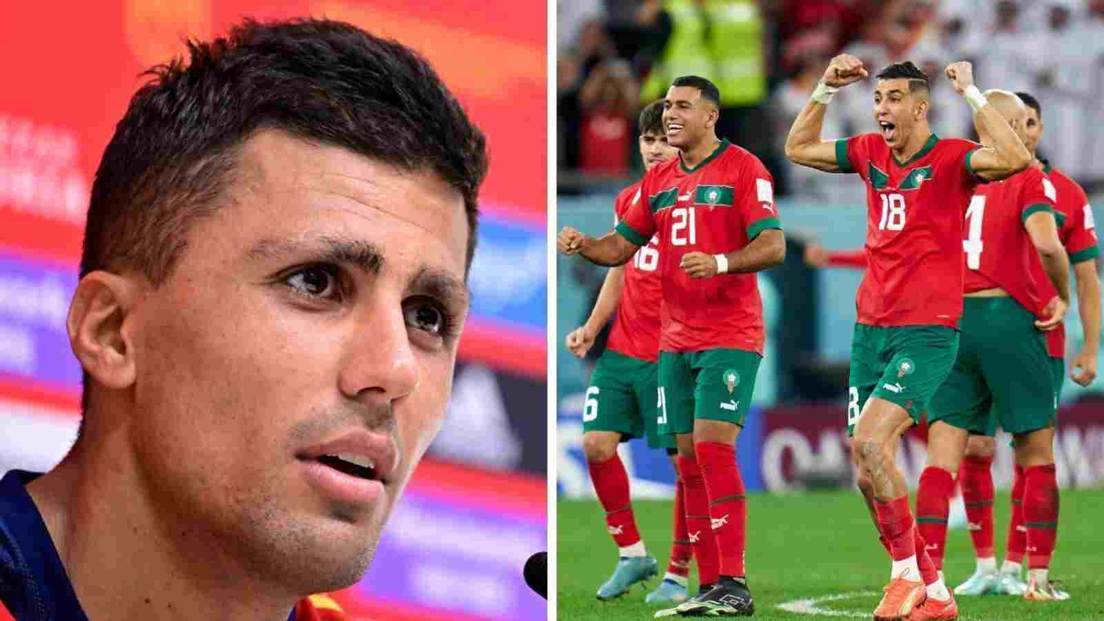 “They did nothing,” Rodri criticizes Morocco’s tactics despite Spain’s shocking elimination from 2022 FIFA World Cup