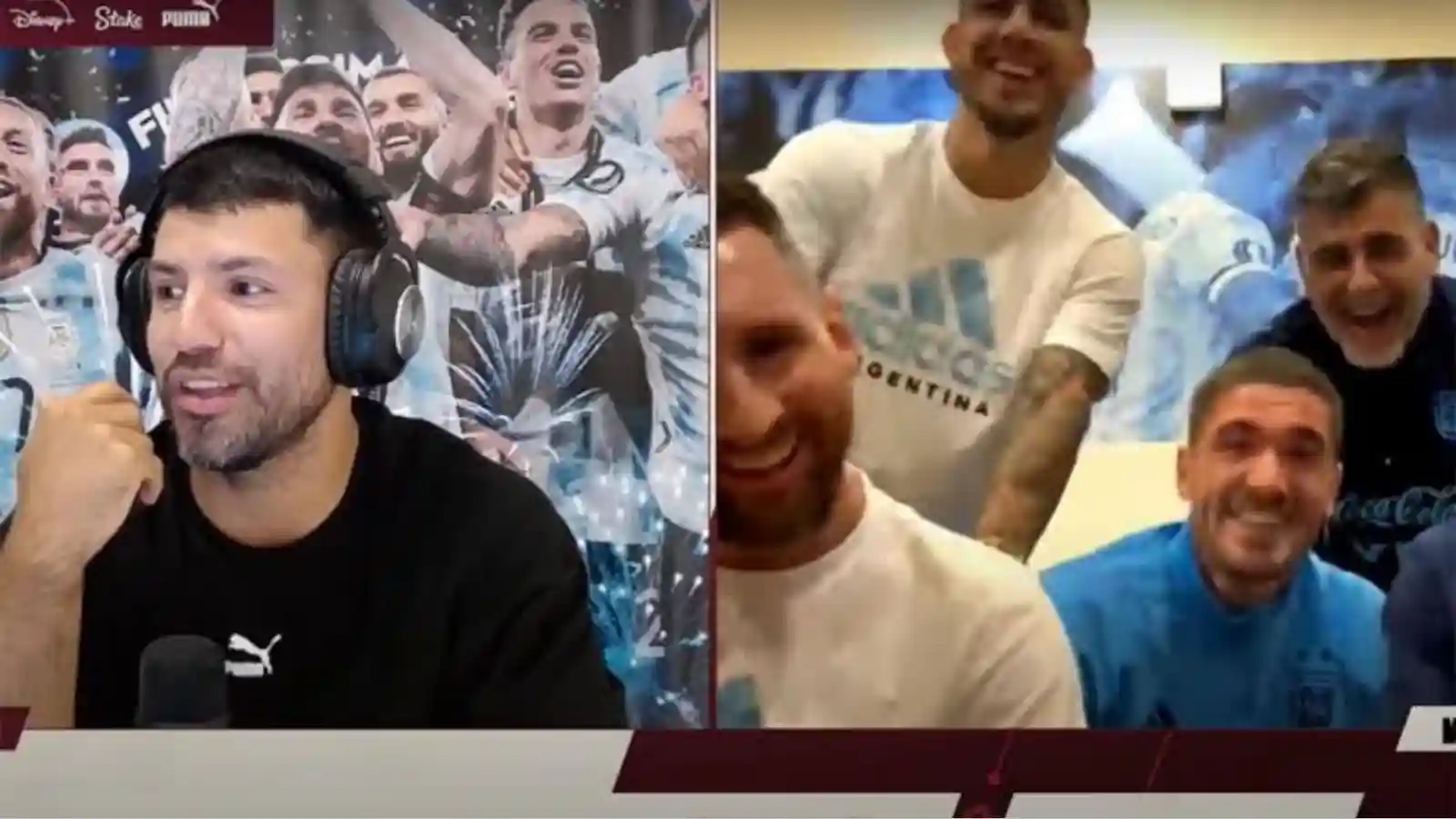 “De Paul is in love with Messi; Where are the Qataris now?”- Fans react as Rodrigo de Paul kisses Lionel Messi during a live stream