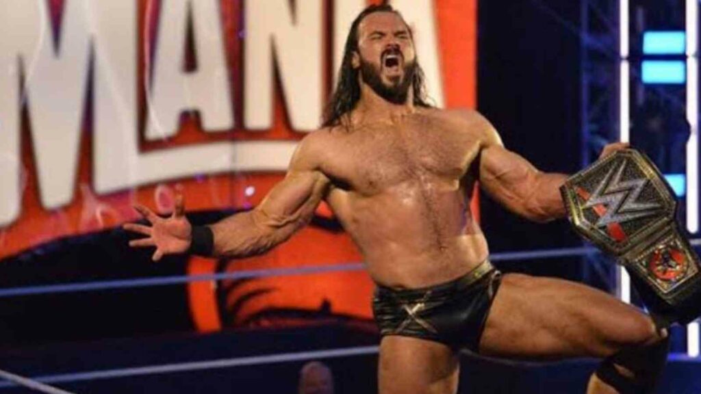 Drew McIntyre wins the WWE Championship at WrestleMania 36 (Image Credits- Hindustan Times)