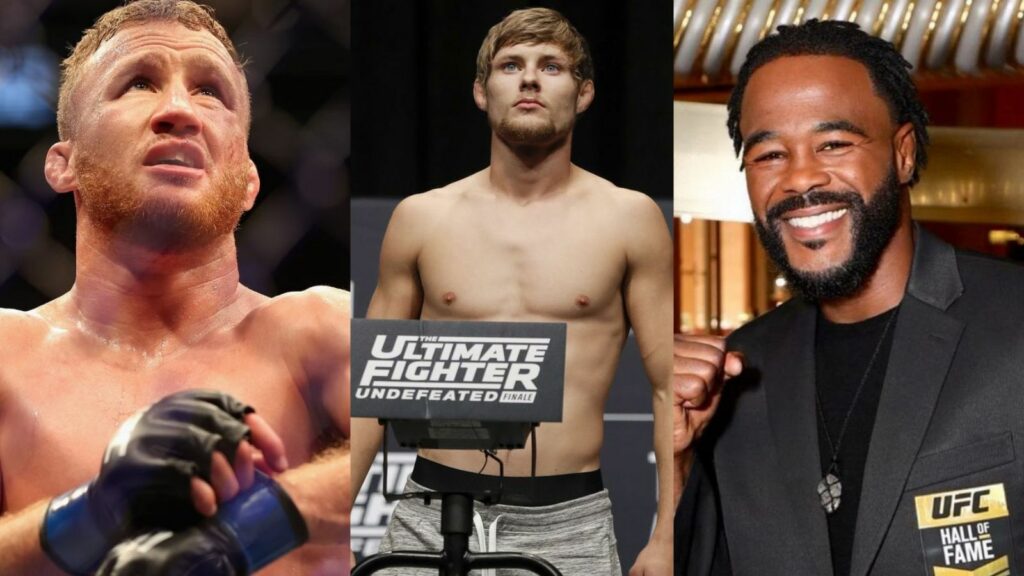 Bryce Mitchell Justin Gaethje and Rashad Evans