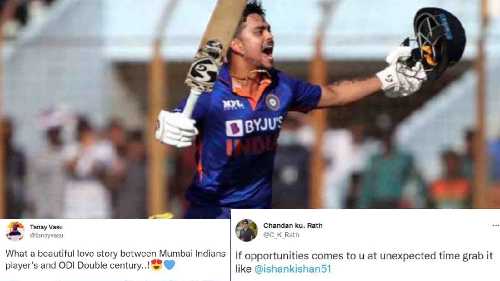 “Dhaga khol diya ekdum”- Twitter goes frenzied as Ishan Kishan surpasses Chris Gayle to smash the fastest double century in ODIs