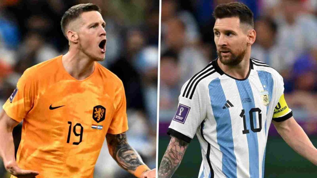 Netherlands Wout Weghorst & Argentina's Lionel Messi