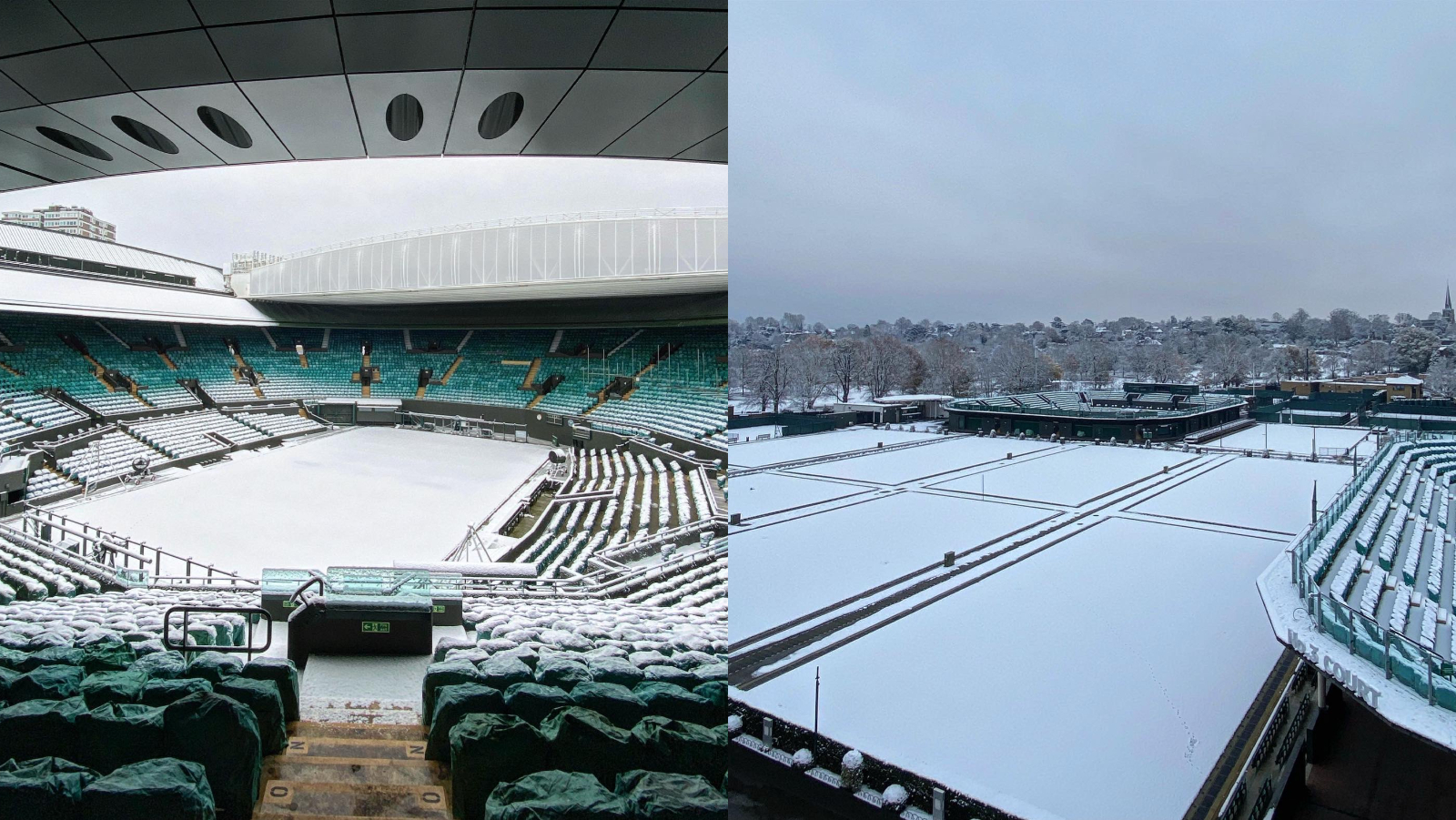 “Everything would be on the line”- Fans in awe of snow-covered courts of the Wimbledon