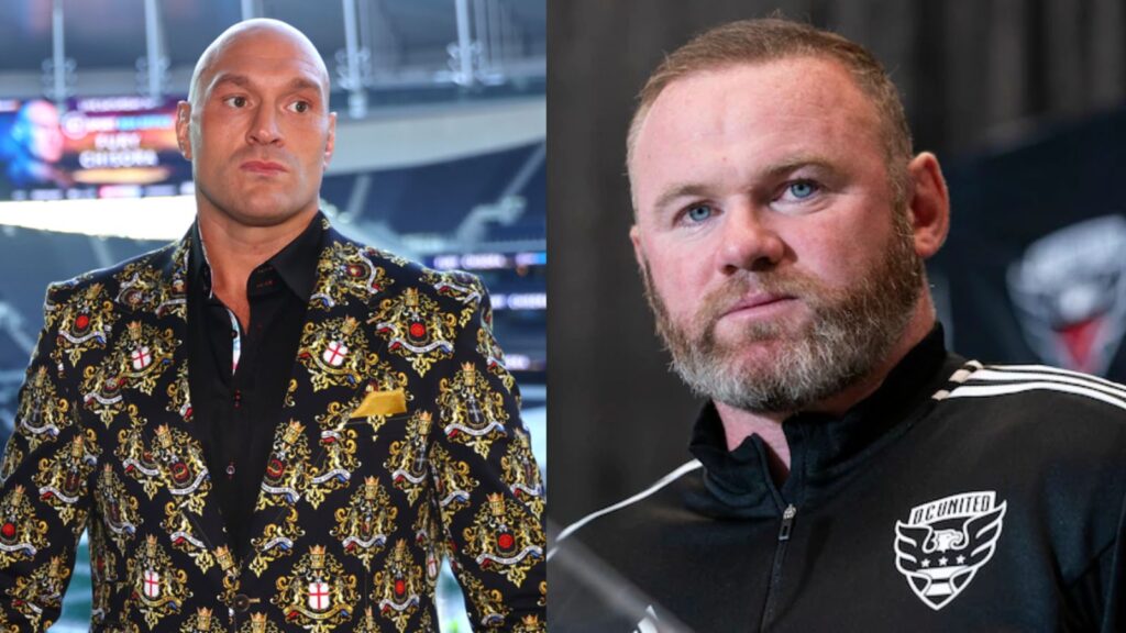 Tyson Fury and Wayne Rooney 