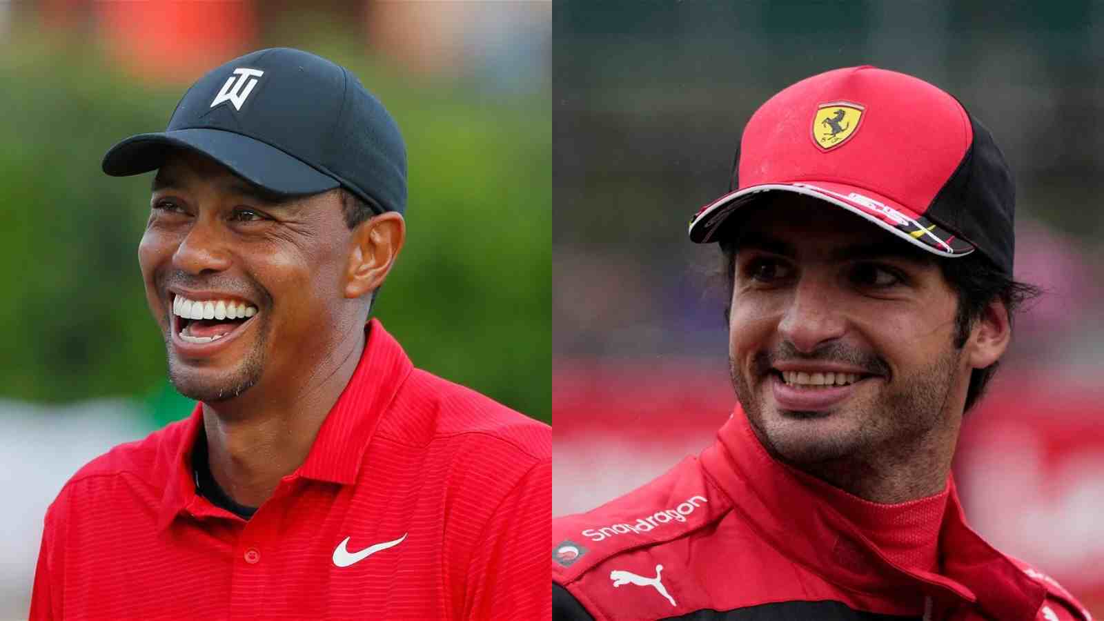 Carlos Sainz snubs Michael Schumacher and Rafael Nadal to rank Tiger Woods