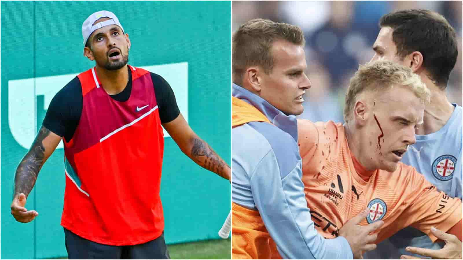 “You should be last person in Australia to judge,” – Nick Kyrgios castigated on social media after he condemned the violent brawl in ‘Melbourne Derby’ of the A-League