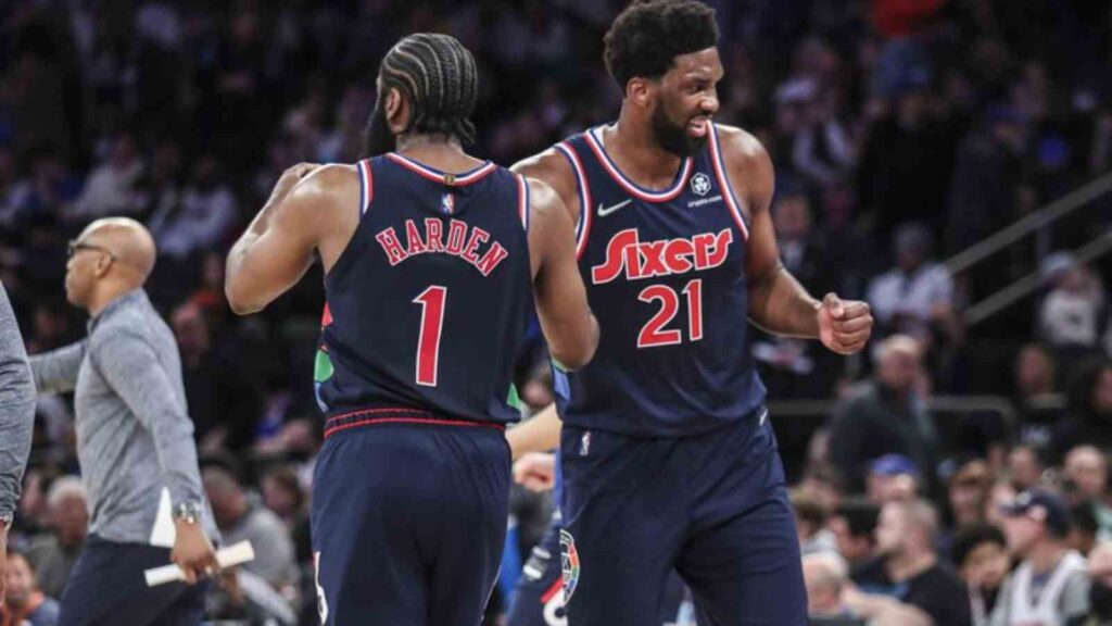 James Harden and Joel Embiid